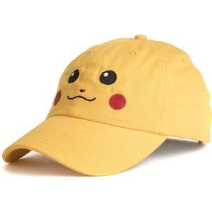 Alias Pokemon Pikachu Face Strapback Dad Hat NEW